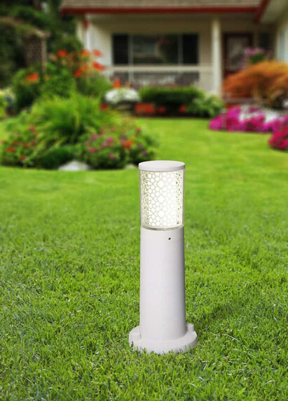 Stalp de iluminat modern pentru gradina echipat, 0.4ml, GU10, 3.5W, CCT set, IP55, Fumagalli, Carlo, 400 DECO