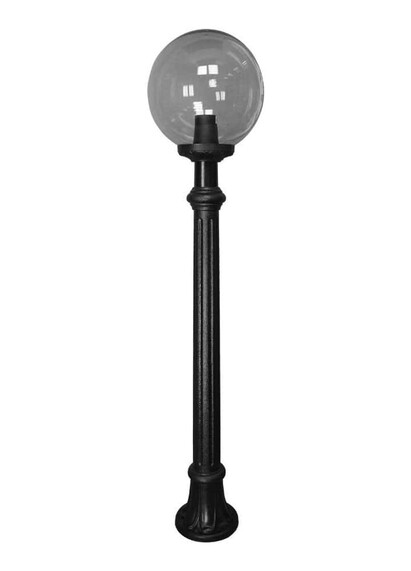 Stalp de iluminat ornamental pentru gradina echipat, 1.4ml, E27, 11W, CCT set, IP55, Fumagalli, Globe 300 Classic, Aloe'.R