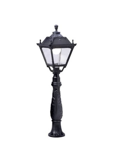 Stalp de iluminat ornamental pentru gradina echipat, 1.2ml, E27, 30W, CCT set, IP55, Fumagalli, Tobia, Iafet.R