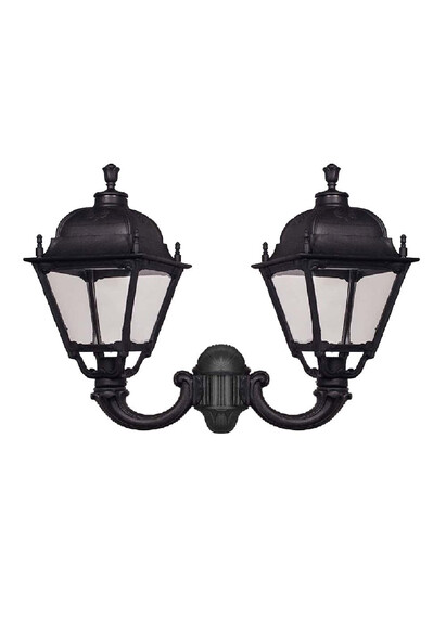 Aplica de iluminat LED pentru gradina, 660x720mm, 2 brate, E27, 2x11W, CCT set, IP55, Fumagalli, Simon, Mirra