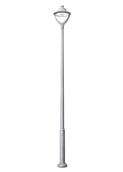 Stalp de iluminat modern pentru parcuri echipat, 3.8ml, GX53, 9x10W, CCT set, IP55, Fumagalli, EcoBeppe 500, Ektor 3000