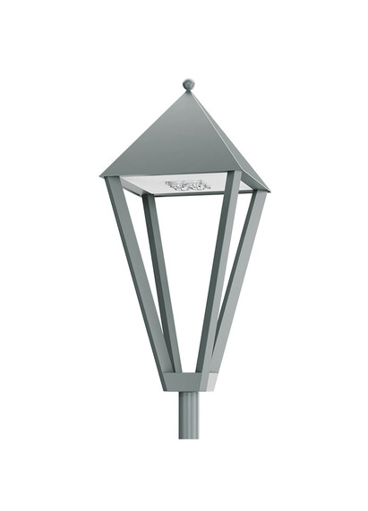 Corp de iluminat LED pentru stalp stradal, 4000K, 460x350x700mm, 23.5W, IP65, Gedania BIS, ElmarCo