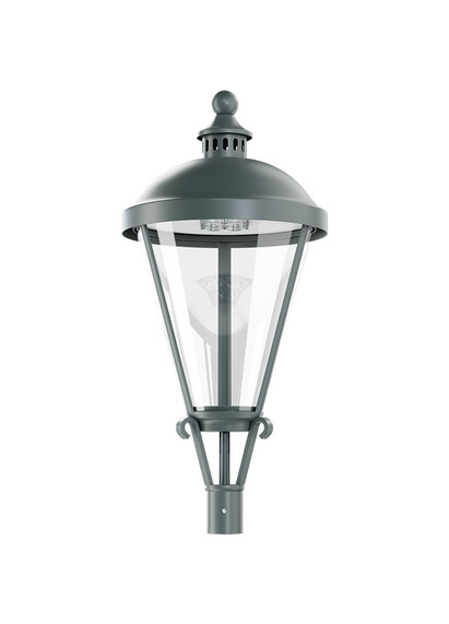 Corp de iluminat LED pentru stalp stradal, 4000K, 590x380x1200mm, 23.5W, IP65, Aria, ElmarCo