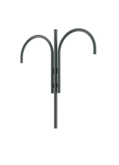 Brat pentru stalp de iluminat, dublu curbat, 100x150mm, AWGL, ElmarCo