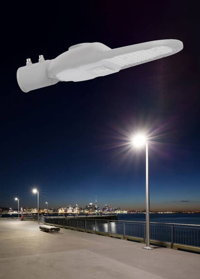 Corp de iluminat LED pentru stalp stradal, 4000K, 430x176x70mm, gri, 30W, IP66