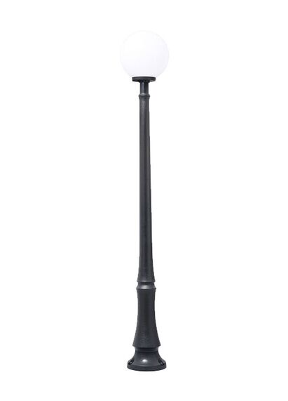 Stalp de iluminat modern pentru gradina echipat, 1.8ml, E27, tip glob, Fumagalli, Globe 250 Modern, Danilo