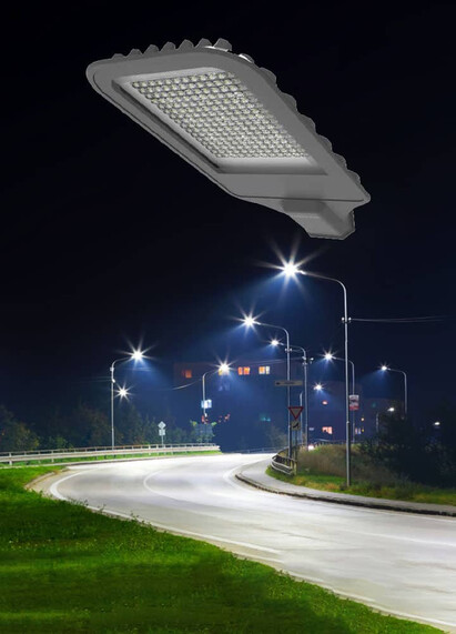 Corp de iluminat LED pentru stalp stradal, 6500K, negru, 150W, 18000lm, IP65