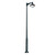 Stalp de iluminat modern pentru gradina echipat, 3.8ml, 1 brat, E27, 50W, 3000K, Fumagalli, Vivi 400, Ektor 3500