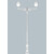Stalp de iluminat ornamental pentru gradina echipat, 4.2ml, 2 brate, E40, Fumagalli, Elia, Giona 4000 Aron