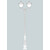 Stalp de iluminat ornamental pentru gradina echipat, 3.1ml, 2 brate, E27, 2x50W, 3000K, Fumagalli, Tobia, Nebo Ofir