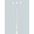 Stalp de iluminat ornamental pentru gradina echipat, 4.2ml, 3 brate, E27, 3x15W, CCT set, IP55, Fumagalli, Siloe, Horeb Adam