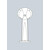 Stalp de iluminat modern pentru gradina echipat, 0.7ml, E27, Fumagalli, MiniGabri Remi, Lucia-GD