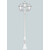 Stalp de iluminat ornamental pentru gradina echipat, 2.5ml, 2+1 brate, E27, 3x11W, CCT set, IP55, Fumagalli, Salem, Ricu Bisso