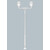 Stalp de iluminat ornamental pentru gradina echipat, 4.7ml, 2 brate, E27, 2x6.5W, Fumagalli, Siloe, Karmel 4000 Adam