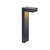 Stalp de iluminat ornamental pentru gradina echipat, grafit, 0.55ml, LED, 10W, 3000K, dimabil, Norlys, Asker Bollard