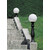 Stalp de iluminat ornamental pentru gradina echipat, 1ml, E27, 11W, CCT set, IP55, Fumagalli, Globe 250 Classic, Iafet