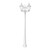 Stalp de iluminat ornamental pentru gradina echipat, 2.5ml, 3 brate, E27, 3x8.5W, CCT set, IP55, Fumagalli, Rut, Ricu Bisso