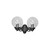 Aplica de iluminat LED pentru gradina, 370x600mm, 2 brate, E27, 2x6.5W, Fumagalli, Globe 250 Classic, Porpora