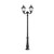 Stalp de iluminat ornamental pentru gradina echipat, 2.7ml, 2 brate, E27, 2x15W, CCT set, IP55, Fumagalli, Noemi, Nebo Ofir