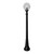 Stalp de iluminat ornamental pentru gradina echipat, 1.8ml, E27, 6.5W, Fumagalli, Globe 250 Classic, Artu'