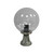 Stalp de iluminat ornamental pentru gradina echipat, 0.5ml, E27, 8.5W, CCT set, IP55, Fumagalli, Globe 300 Classic, Minilot