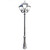 Stalp de iluminat ornamental pentru gradina echipat, 3.1ml, 3 brate, E27, 3x50W, 4000K, Fumagalli, Simon, Nebo Ofir