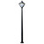 Stalp de iluminat modern pentru parcuri echipat, 4.8ml, E27, 50W, 4000K, Fumagalli, Beppe 500, Akille 4000