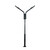 Stalp de iluminat modern pentru parcuri echipat, 3ml, 50W, LED, 6000K, negru, 2 brate, IP65, L.P, SV-002 P