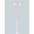 Stalp de iluminat ornamental pentru gradina echipat, 3.2ml, 2 brate jos, E27, 2x30W, CCT set, IP55, Fumagalli, Noemi, Karmel 3000 Ofir