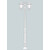Stalp de iluminat ornamental pentru gradina echipat, 3.2ml, 2 brate jos, E27, 2x8.5W, CCT set, IP55, Fumagalli, Noemi, Karmel 3000 Ofir