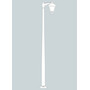 Stalp de iluminat modern pentru gradina echipat, 3.8ml, E27, 8.5W, CCT set, IP55, Fumagalli, Sergio, Akille 3500 Midipilar