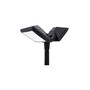 Stalp de iluminat modern pentru gradina echipat, 4.2ml, 2 brate, cu senzor de prezenta, GX53, 2x11.3W, CCT set, IP66, Fumagalli, Rosa, Akille 4000