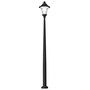 Stalp de iluminat modern pentru gradina echipat, 4.6ml, GX53, 6x10W, CCT set, IP55, Fumagalli, Remo 400, Akille 4000
