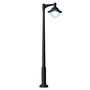 Stalp de iluminat modern pentru gradina echipat, 4.3ml, 1 brat, E27, 50W, 4000K, Fumagalli, Vivi 400, Ektor 4000