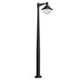 Stalp de iluminat modern pentru gradina echipat, 3.3ml, GX53, 6x10W, CCT set, IP55, Fumagalli, Vivi 400, Akille 3000