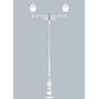 Stalp de iluminat ornamental pentru gradina echipat, 4.2ml, 2 brate, E40, Fumagalli, Elia, Giona 4000 Aron