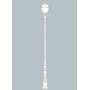 Stalp de iluminat ornamental pentru gradina echipat, 3.7ml, E27, Fumagalli, Pietro, Tabor