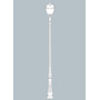 Stalp de iluminat ornamental pentru gradina echipat, 4.2ml, GX53, 8x10W, CCT set, IP55, Fumagalli, Pietro, Horeb