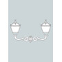 Aplica de iluminat LED pentru gradina, 740x1100mm, 2 brate, E27, 2x15W, CCT set, IP55, Fumagalli, Tobia, Eva