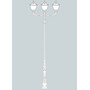 Stalp de iluminat ornamental pentru gradina echipat, 4.2ml, 3 brate, E27, 3x15W, CCT set, IP55, Fumagalli, Tobia, Horeb Adam