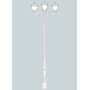 Stalp de iluminat ornamental pentru gradina echipat, 4.2ml, 3+1 brate, E27, 4x30W, CCT set, IP55, Fumagalli, Tobia, Horeb Adam