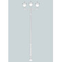 Stalp de iluminat ornamental pentru gradina echipat, 4.2ml, 2+1 brate, GX53, 3x(4x10)W, CCT set, IP55, Fumagalli, Tobia, Karmel 3500 Adam