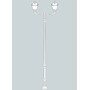 Stalp de iluminat ornamental pentru gradina echipat, 4.7ml, 2 brate, E27, 2x11W, CCT set, IP55, Fumagalli, Simon, Karmel 4000 Adam