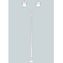 Stalp de iluminat ornamental pentru gradina echipat, 4.2ml, 2 brate, GX53, 2x(4x10)W, CCT set, IP55, Fumagalli, Simon, Karmel 3500 Adam