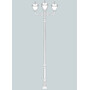 Stalp de iluminat ornamental pentru gradina echipat, 4.2ml, 3+1 brate, GX53, 4x(4x10)W, CCT set, IP55, Fumagalli, Simon, Karmel 3500 Adam