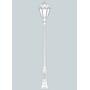 Stalp de iluminat ornamental pentru gradina echipat, 2.5ml, E27, 8.5W, CCT set, IP55, Fumagalli, Siloe, Ricu