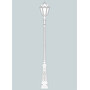 Stalp de iluminat ornamental pentru gradina echipat, 3ml, E27, 50W, 3000K, Fumagalli, Siloe, Nebo