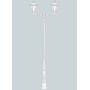 Stalp de iluminat ornamental pentru gradina echipat, 4.2ml, 2 brate, E27, 2x8.5W, CCT set, IP55, Fumagalli, Siloe, Horeb Adam