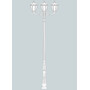 Stalp de iluminat ornamental pentru gradina echipat, 4.2ml, 3 brate, E27, 3x15W, CCT set, IP55, Fumagalli, Siloe, Horeb Adam