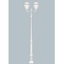 Stalp de iluminat ornamental pentru gradina echipat, 3.2ml, 2 brate jos, E27, Fumagalli, Siloe, Karmel 3000 Ofir